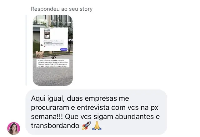 Mensagem: duas empresas me procuraram